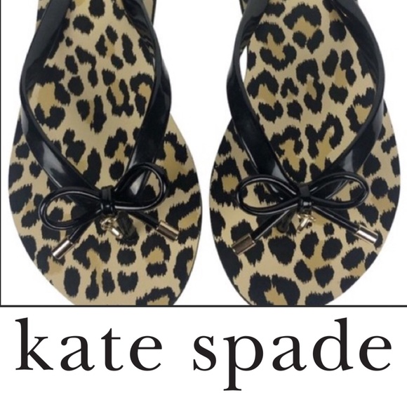 kate spade Shoes - Gorgeous Kate Spade leopard flip flops ♠️